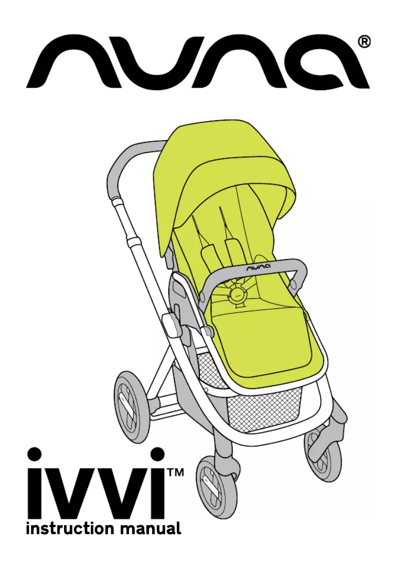 Page 1 de la notice Manuel utilisateur Nuna Ivvi Pushchair