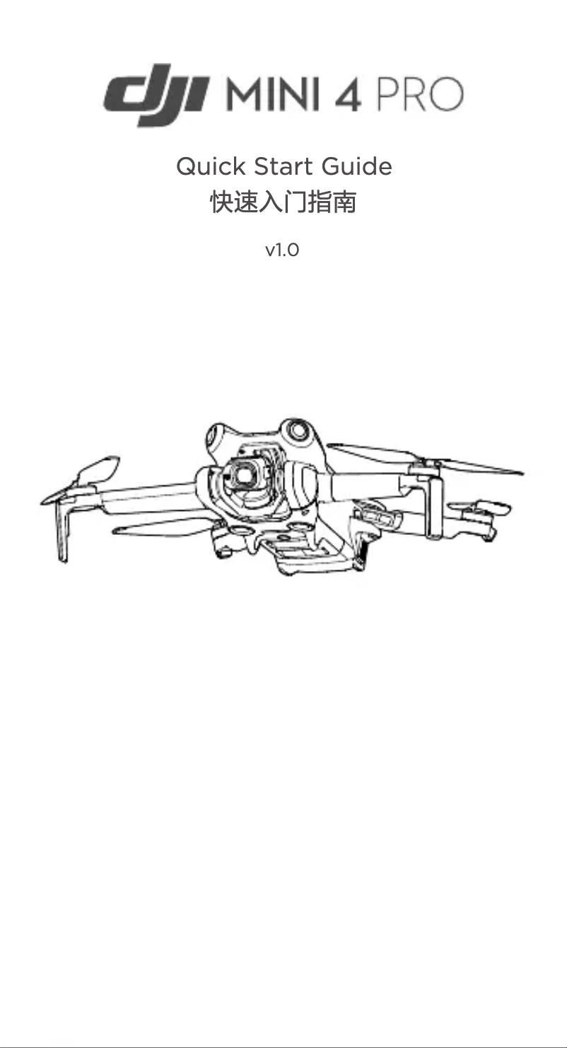 Page 1 de la notice Guide de démarrage rapide DJI Mini 4 Pro