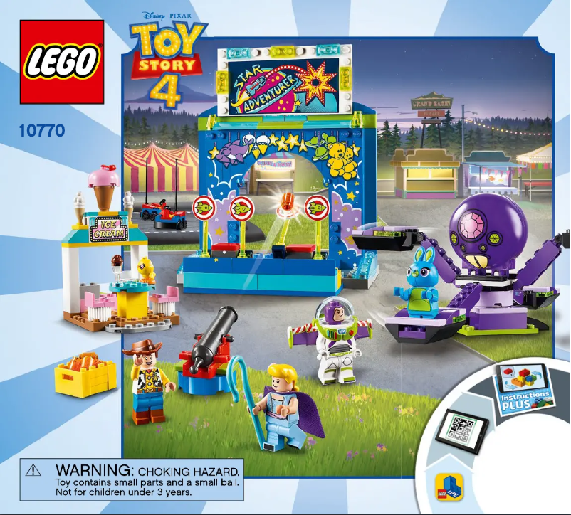 Page 1 de la notice Manuel utilisateur Lego Toy Story 10770