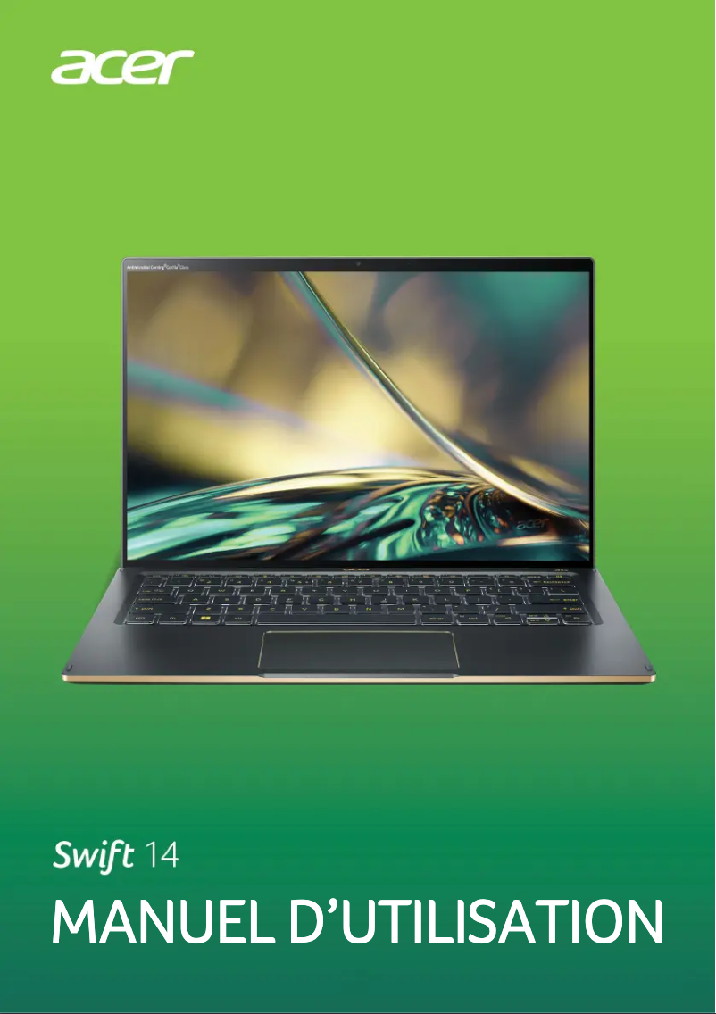 Page 1 de la notice Manuel utilisateur Acer Swift 14