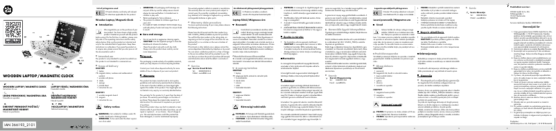 Page 1 de la notice Manuel utilisateur Playtive HG07269