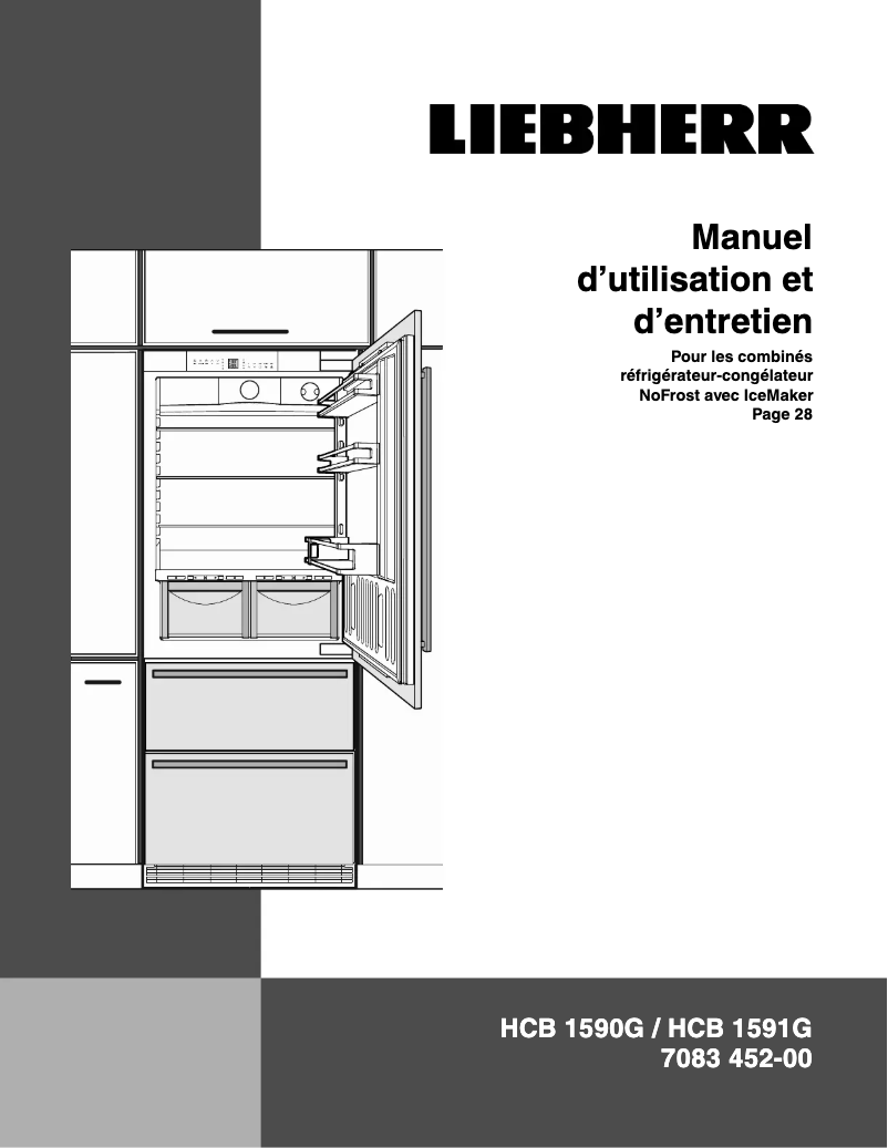 Page 1 de la notice Manuel utilisateur Liebherr ECBN 7871