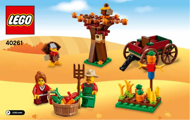 Page 1 de la notice Manuel utilisateur Lego Thanksgiving Harvest 40261