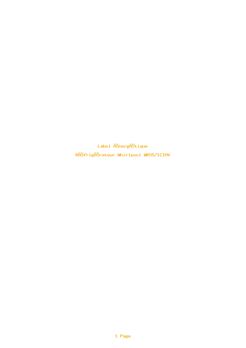 Image de la première page du manuel de l'appareil WRS571CIHV