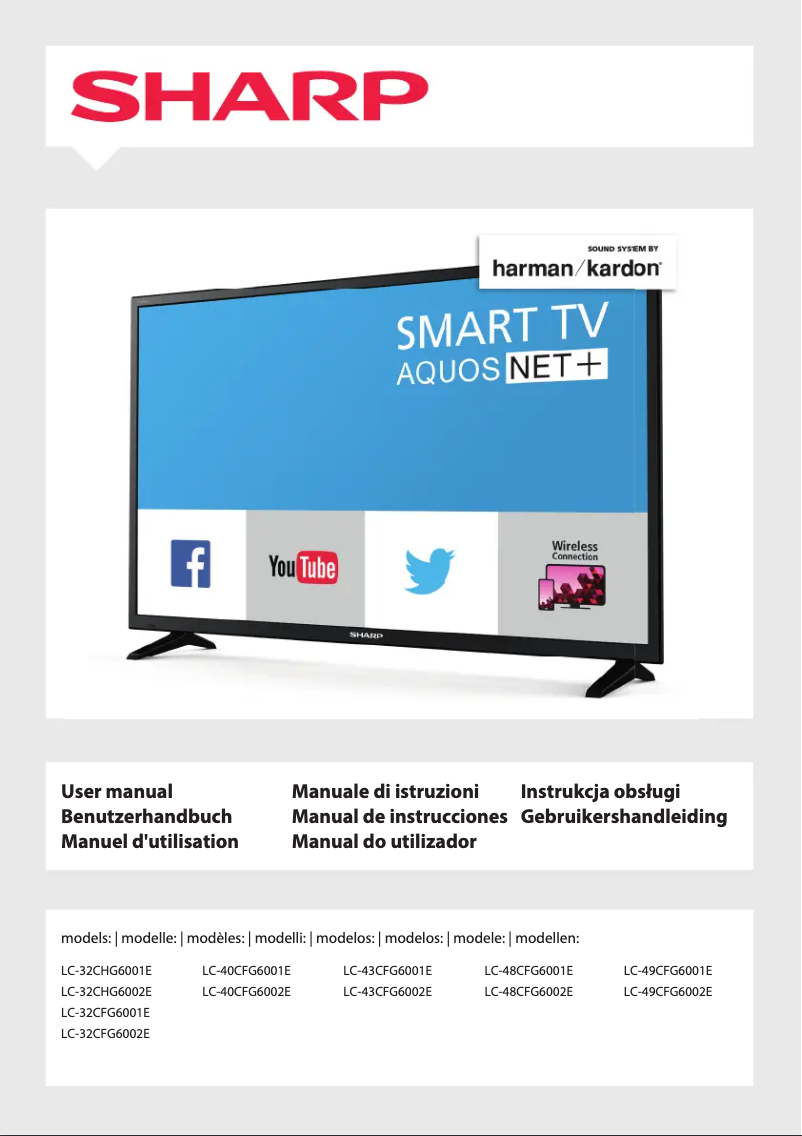 Página 1 del manual Manual de usuario Sharp LC-48CFG6001E