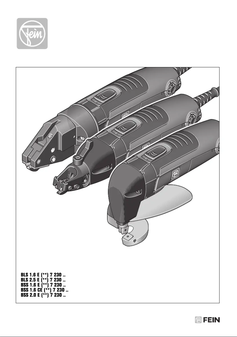 Page 1 de la notice Manuel utilisateur Fein BSS 1.6 CE