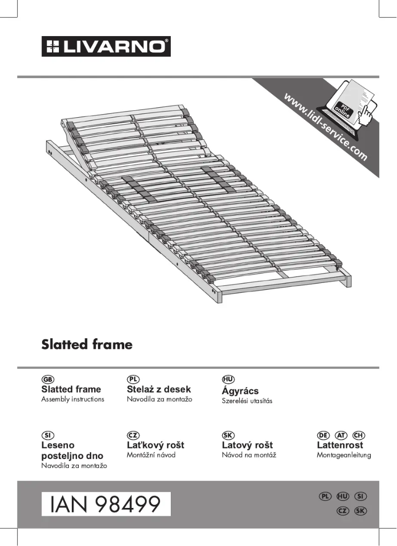 Page 1 of the manual User Manual Livarno Lux IAN 98499
