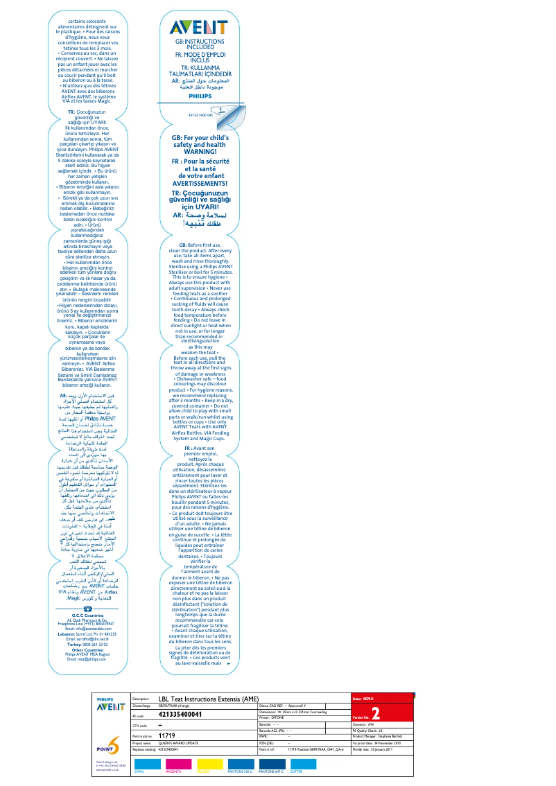 Page 1 de la notice Manuel utilisateur Philips Avent SCF635