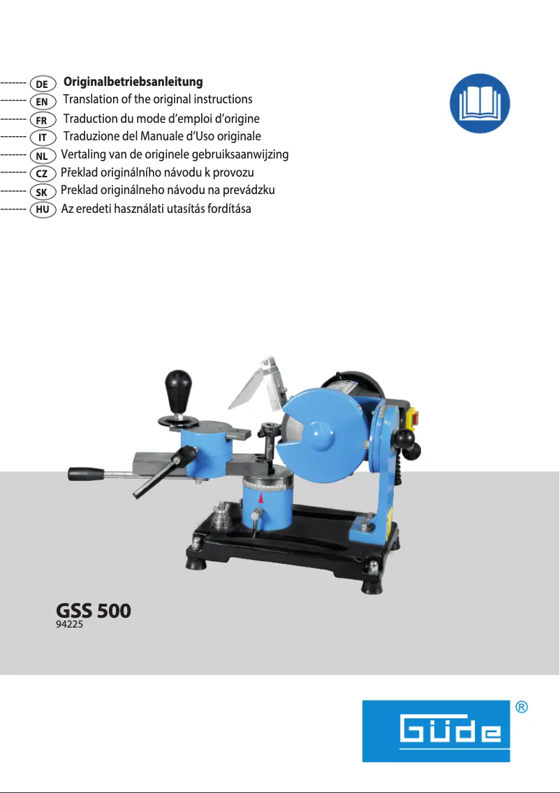 Page 1 de la notice Manuel utilisateur Güde GSS 500
