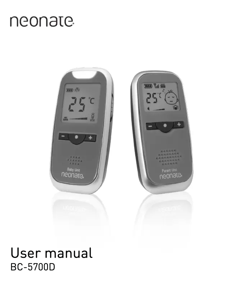 Página 1 del manual Manual de usuario Neonate BC-5700D