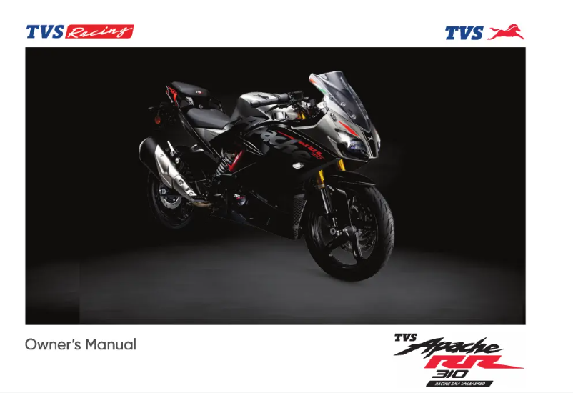 Page 1 of the manual User Manual TVS Apache RR 310