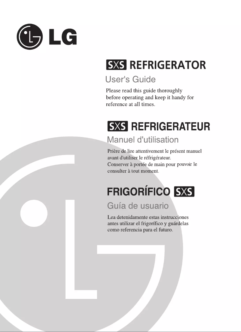 Page 1 de la notice Manuel utilisateur LG GC-A207WLB