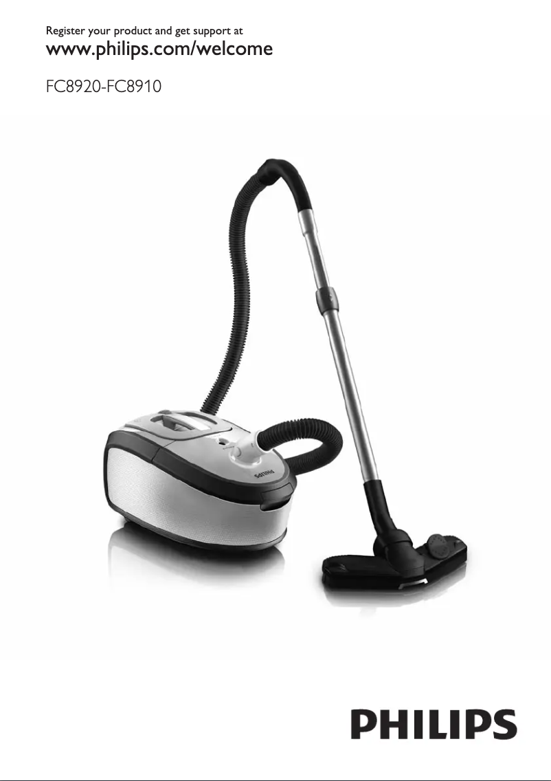 Image de la première page du manuel de l'appareil HomeHero FC8920