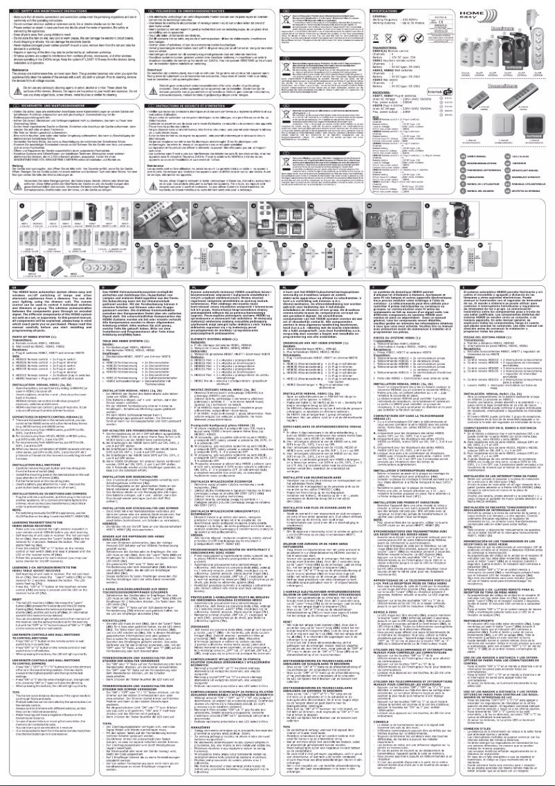 Page 1 de la notice Manuel utilisateur Elro HE802SA