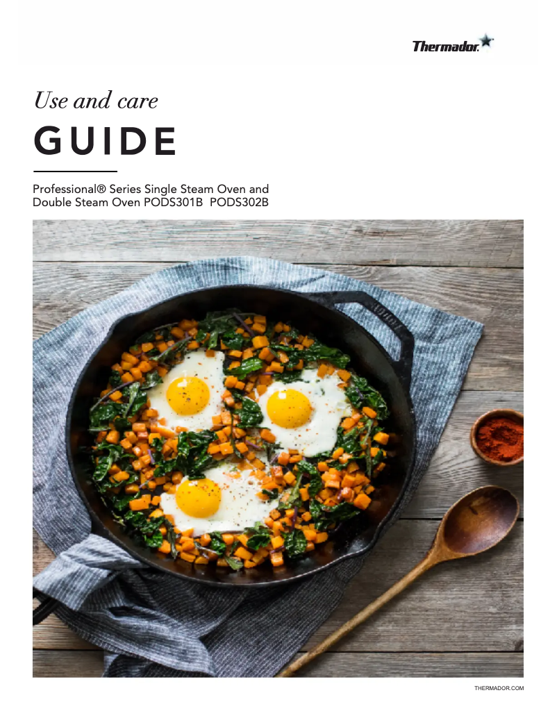 Page 1 de la notice Manuel utilisateur Thermador PODS301B
