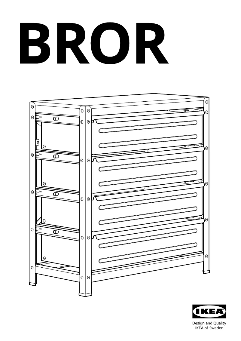 Page 1 de la notice Manuel utilisateur Ikea BROR 704.943.00