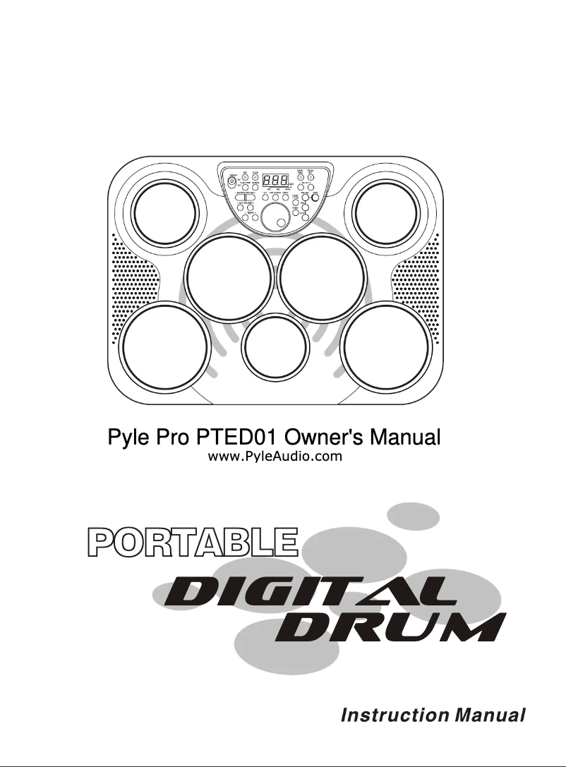 Page 1 de la notice Manuel utilisateur Pyle PTED01
