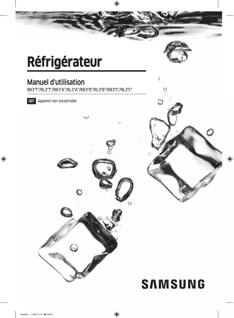 Página 1 del manual Manual de usuario Samsung RB38C7B5DS9