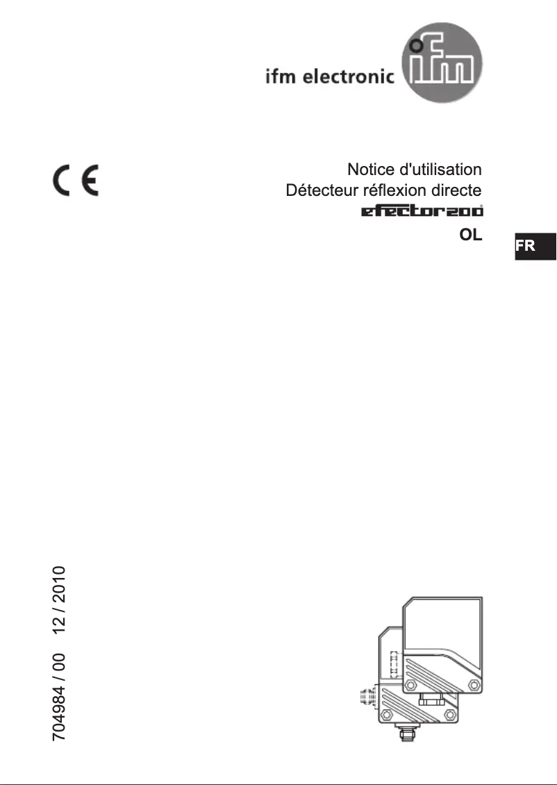 Page 1 de la notice Manuel utilisateur IFM OL5010