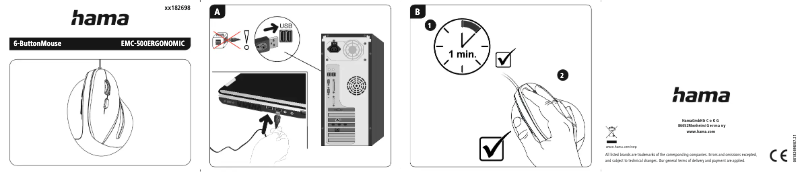 Page 1 de la notice Manuel utilisateur Hama EMC-500