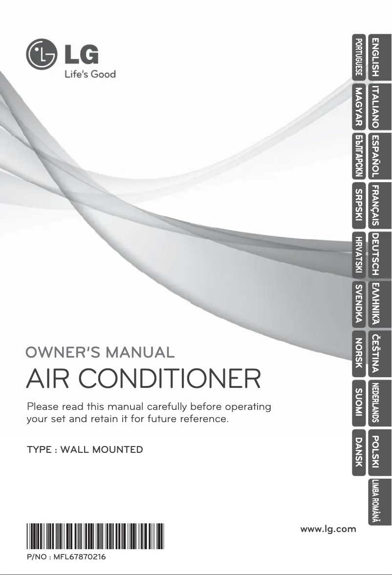 Page 1 of the manual User Manual LG ARNU24GSCL2