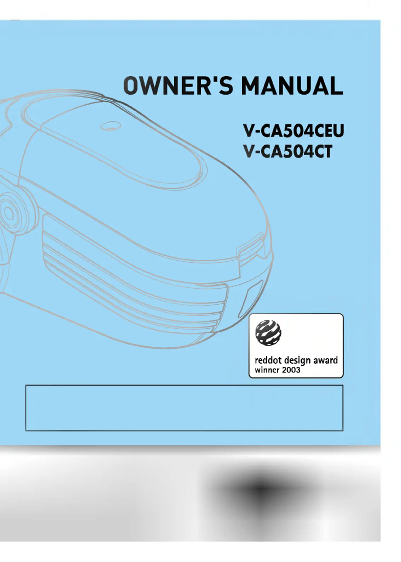 Page 1 de la notice Manuel utilisateur LG V-CA504CEU