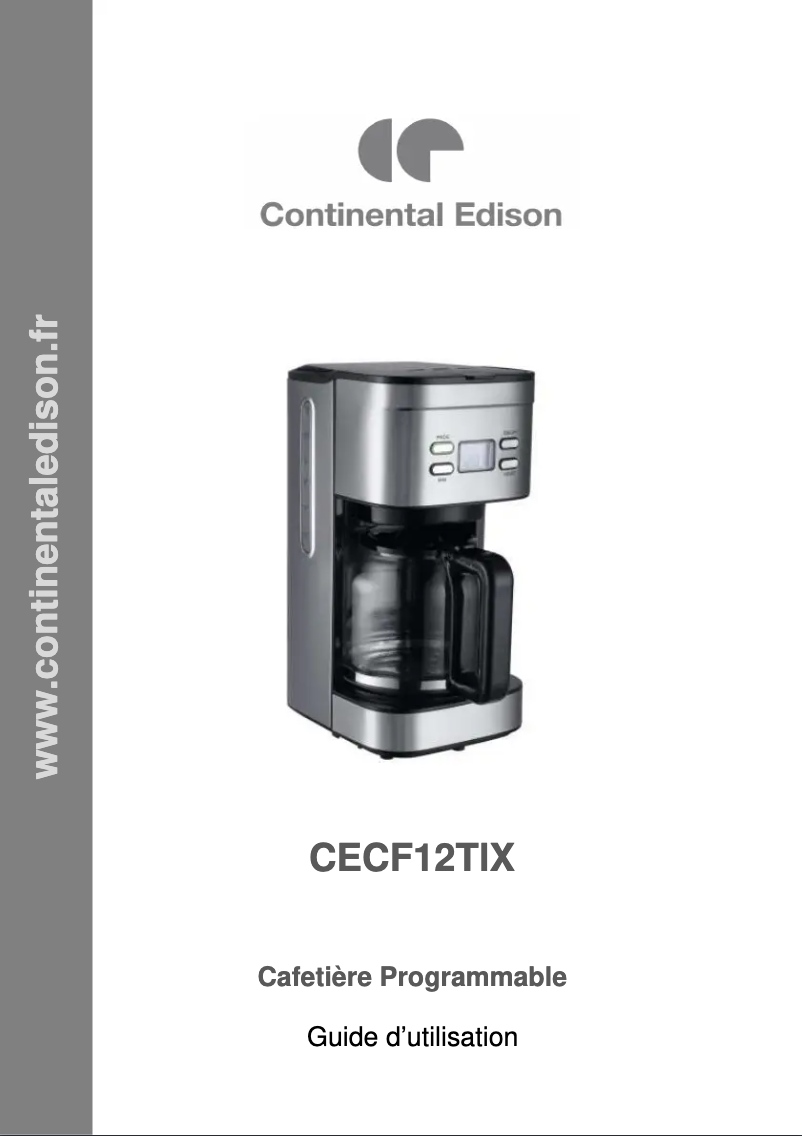 Page 1 de la notice Manuel utilisateur Continental Edison CECF12TlX