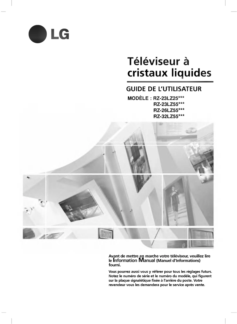 Page 1 de la notice Manuel utilisateur LG RZ-32LZ55H