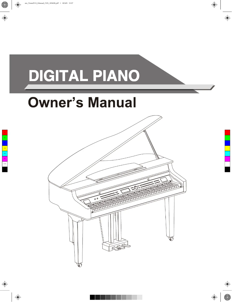 Page 1 de la notice Manuel utilisateur Medeli GRAND510/BK
