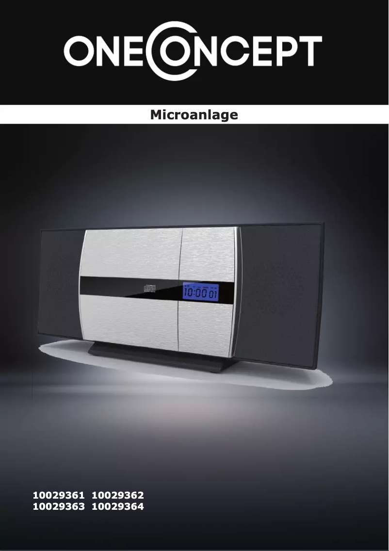 Page 1 de la notice Manuel utilisateur OneConcept V 15BT 10029364