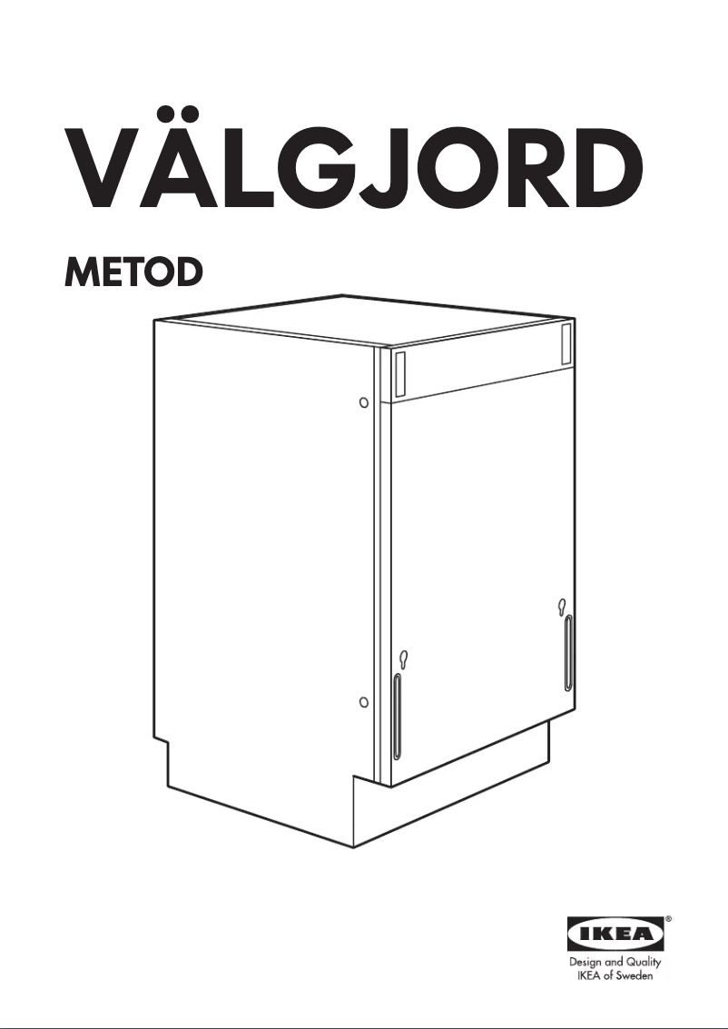 Page 1 de la notice Manuel utilisateur Ikea VALGJORD