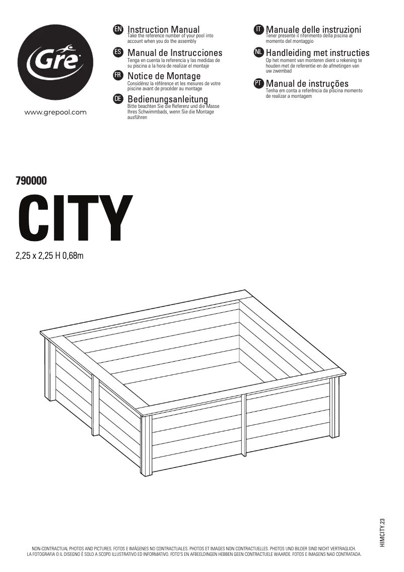 Page 1 de la notice Manuel utilisateur Gre 790000