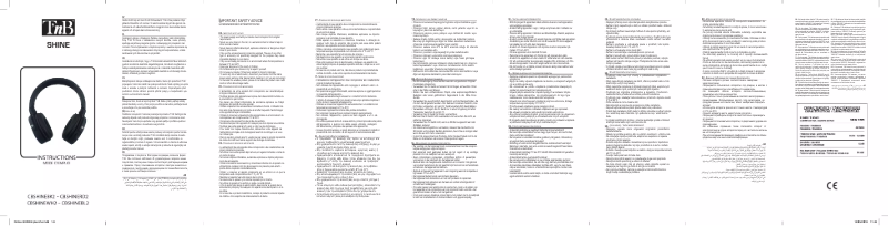Page 1 de la notice Manuel utilisateur T'nB Shine