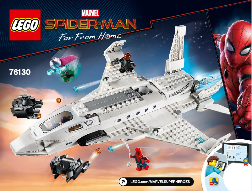 Página 1 del manual Instrucciones visuales Lego Marvel Super Heroes 76130