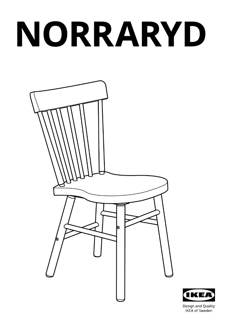 Page 1 de la notice Manuel utilisateur Ikea NORRARYD 103.626.80