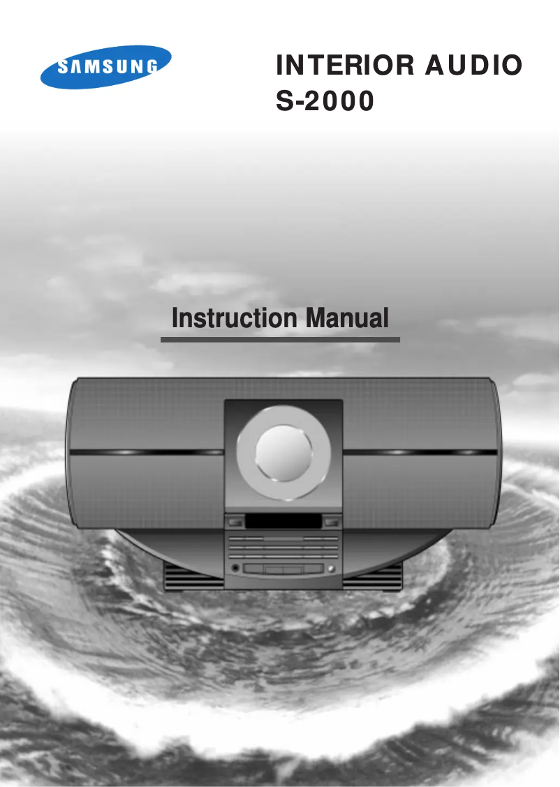 Page 1 de la notice Manuel utilisateur Samsung S-2000