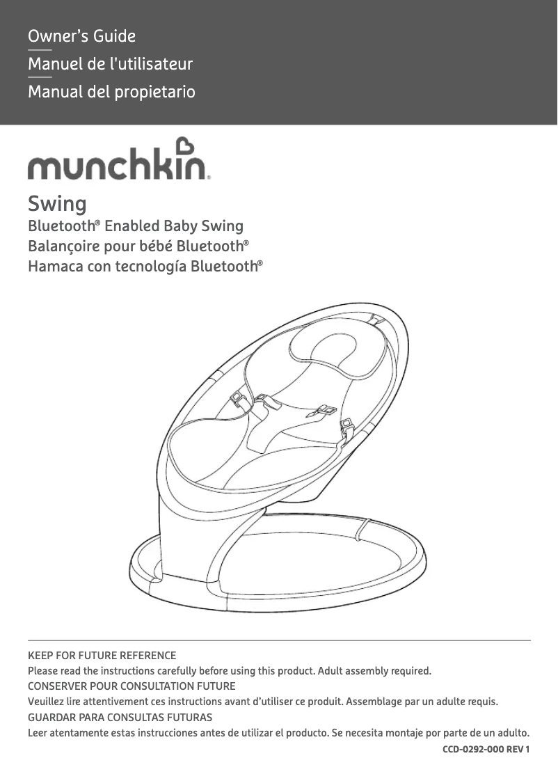Página 1 del manual Manual de usuario Munchkin Swing