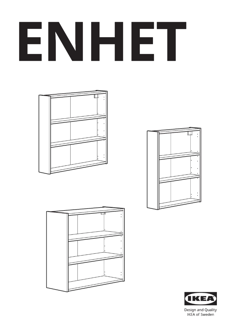 Page 1 de la notice Manuel utilisateur Ikea ENHET 604.404.16