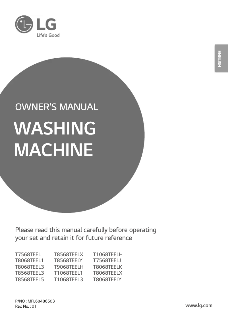 Page 1 de la notice Manuel utilisateur LG T8068TEELX