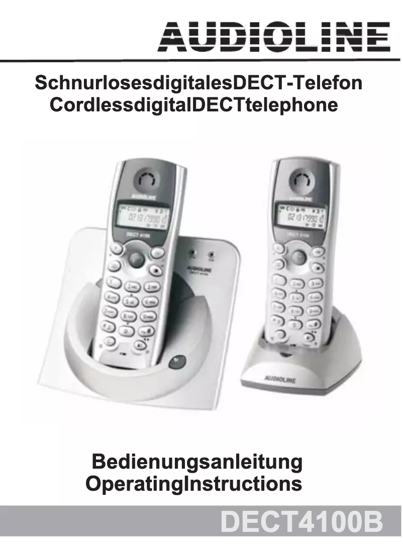 Page 1 de la notice Manuel utilisateur Audioline DECT 4100B