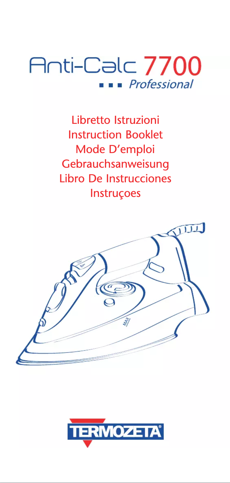 Page 1 of the manual User Manual Termozeta Anti-Calc 7700B