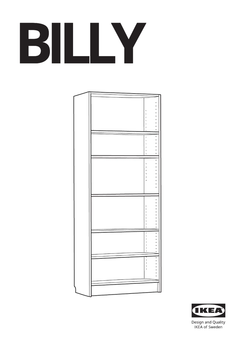 Page 1 de la notice Manuel utilisateur Ikea BILLY 505.086.52