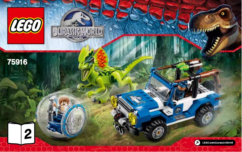 Page 1 de la notice Manuel utilisateur Lego Dilophosaurus Ambush