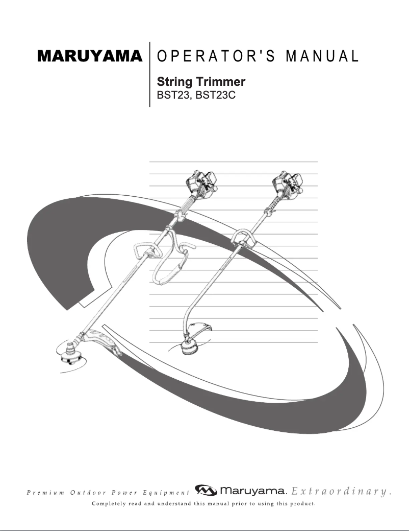 Page 1 de la notice Manuel utilisateur Maruyama BST23C