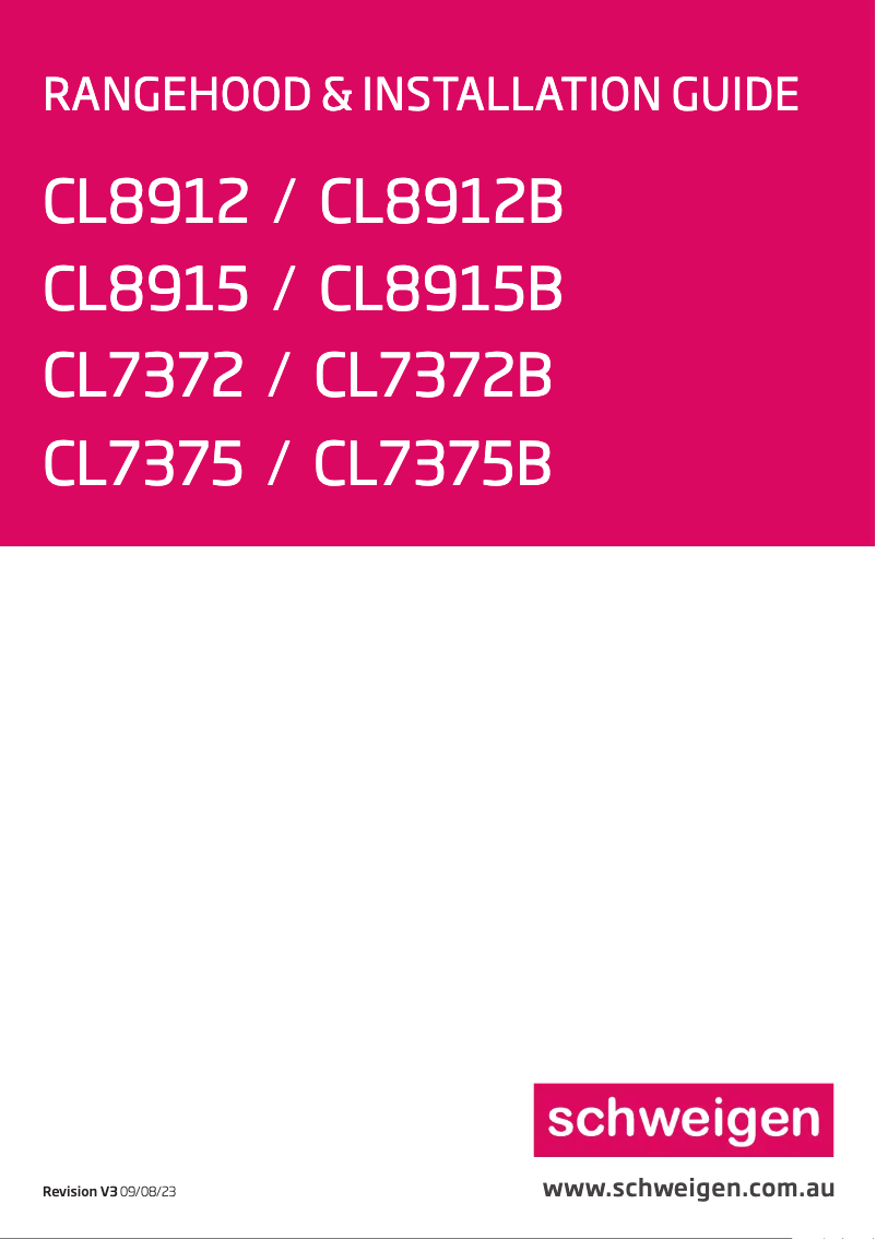 Page 1 de la notice Manuel utilisateur Schweigen CL8912B