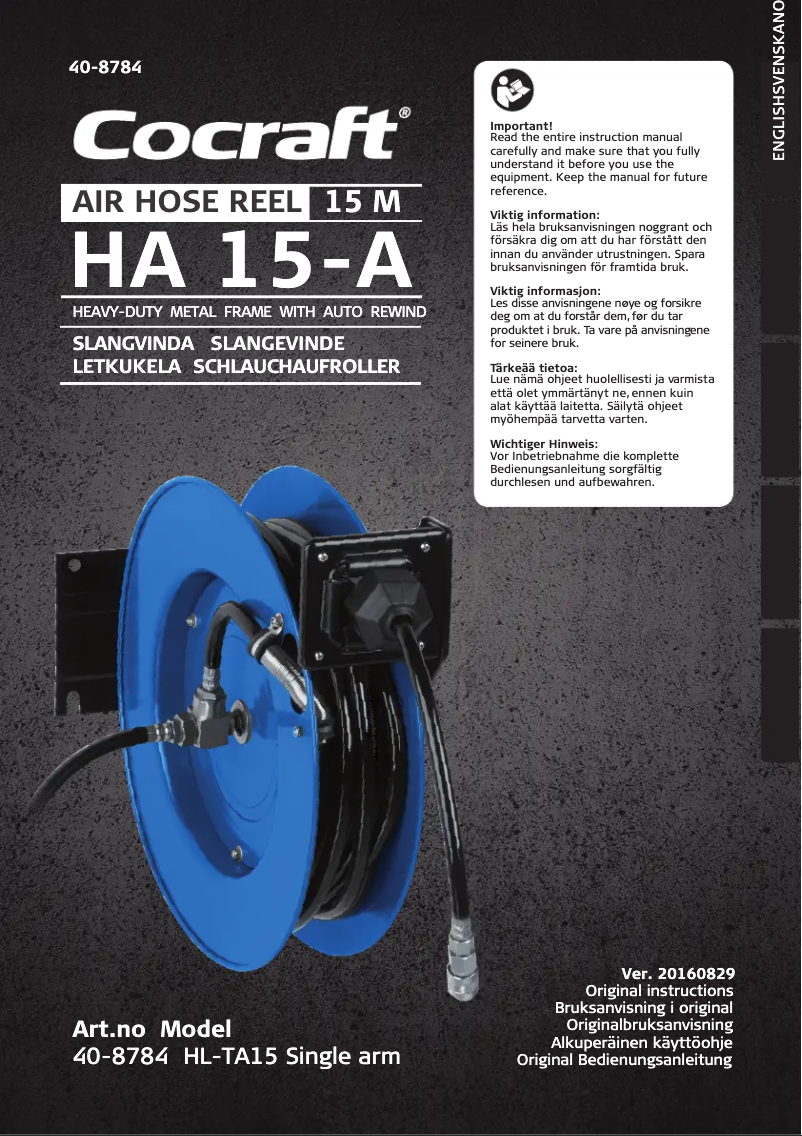 Page 1 de la notice Manuel utilisateur Cocraft HA 15-A