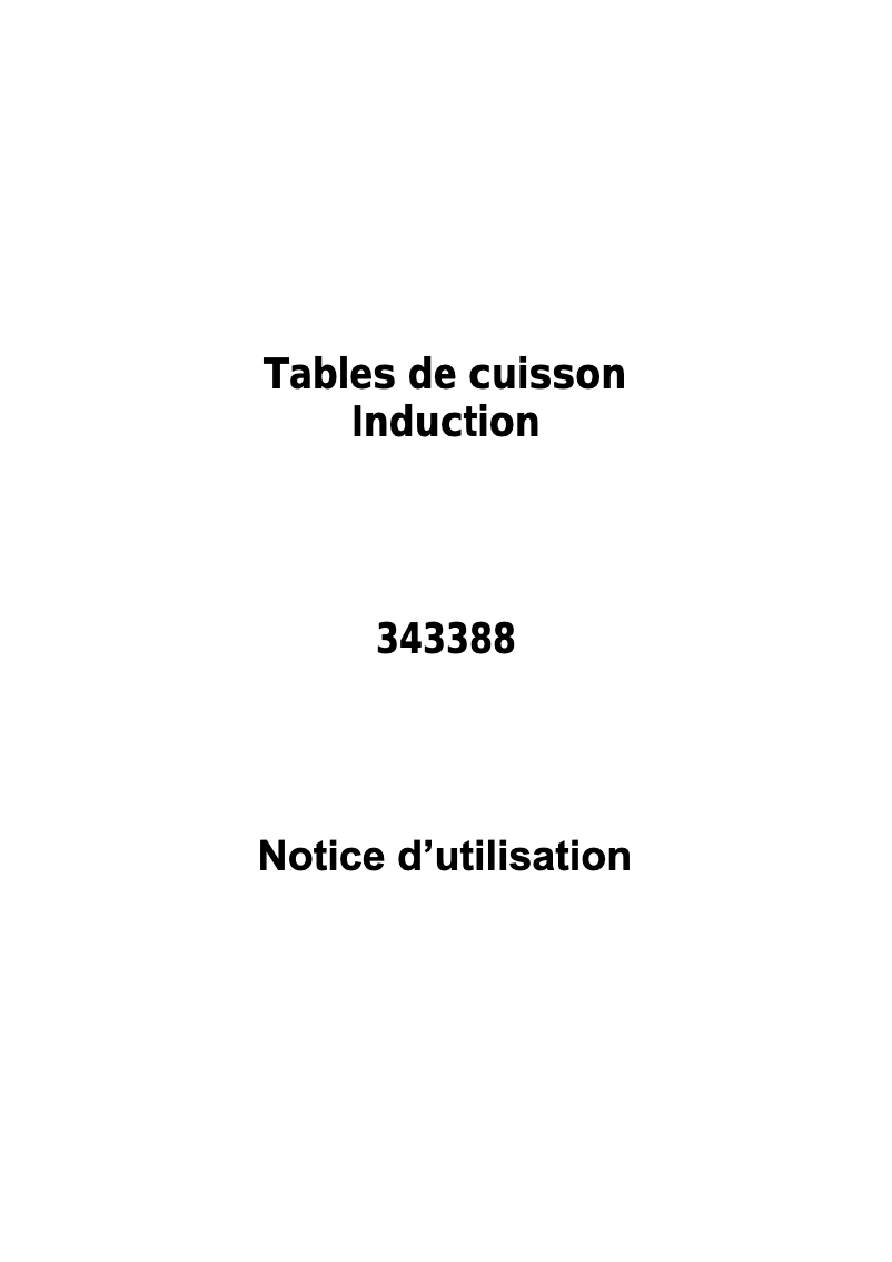 Page 1 de la notice Manuel utilisateur Brico Dépôt 343388