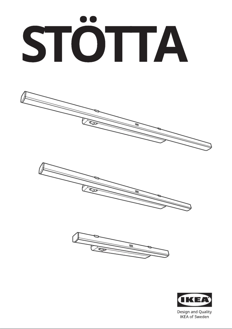Page 1 de la notice Manuel utilisateur Ikea STÖTTA 403.601.23