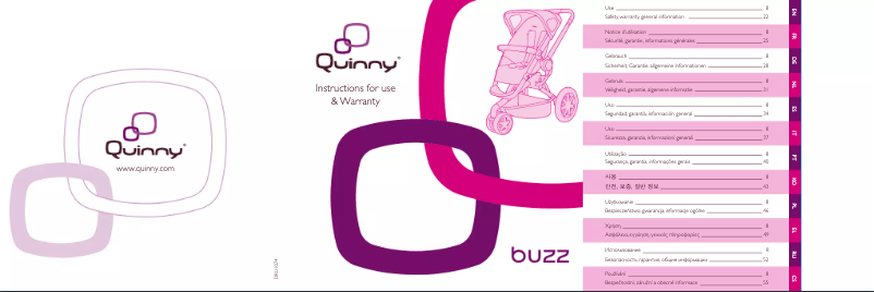Page 1 of the manual User Manual Quinny Buzz 3