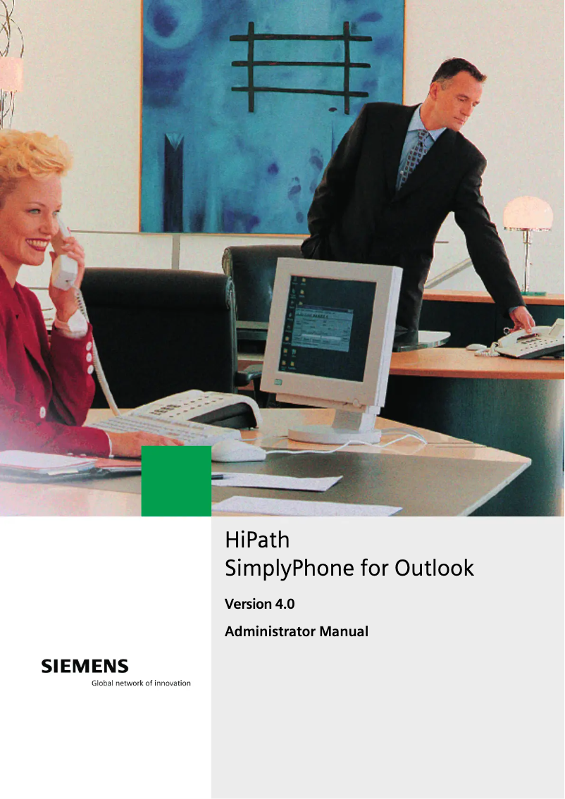 Page 1 de la notice Manuel utilisateur Siemens HiPath SimplyPhone